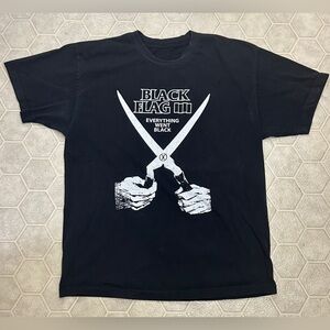 Vintage Men’s XL Black Flag EVERYTHING WENT BLACK T Shirt